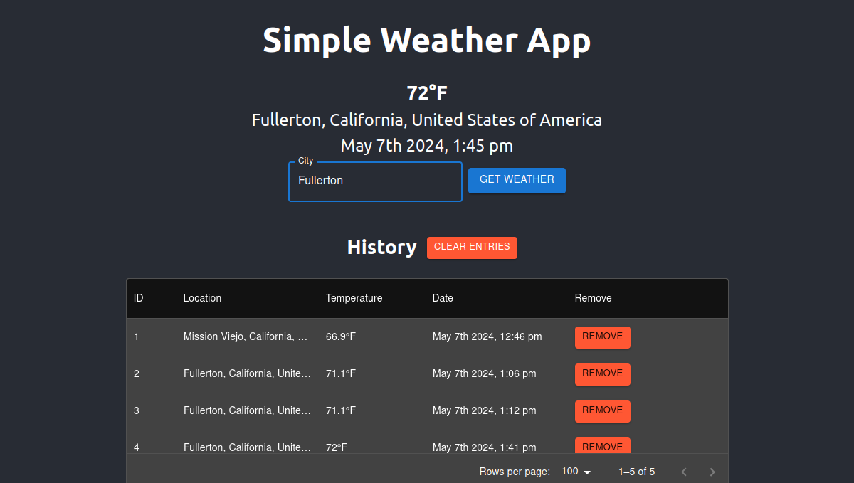 Simple Weather App